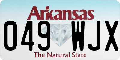AR license plate 049WJX