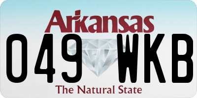 AR license plate 049WKB