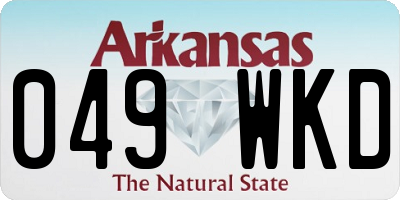 AR license plate 049WKD