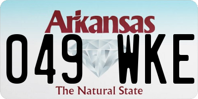 AR license plate 049WKE