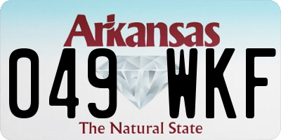 AR license plate 049WKF