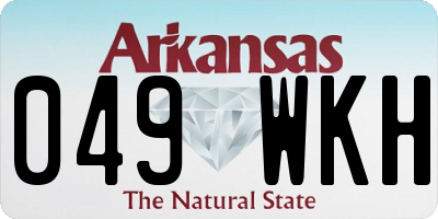 AR license plate 049WKH