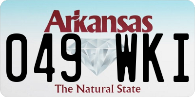 AR license plate 049WKI