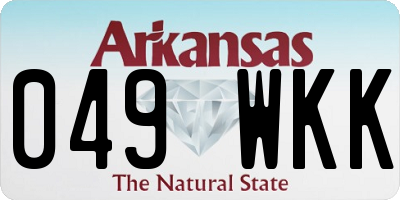 AR license plate 049WKK