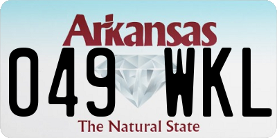 AR license plate 049WKL