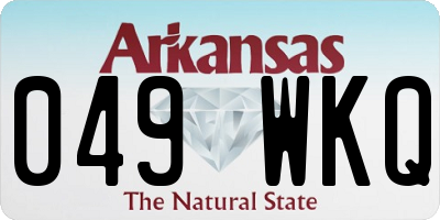 AR license plate 049WKQ