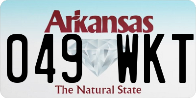 AR license plate 049WKT