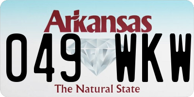 AR license plate 049WKW