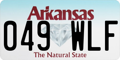 AR license plate 049WLF