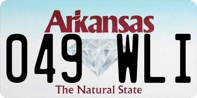AR license plate 049WLI
