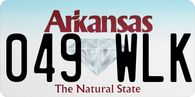 AR license plate 049WLK