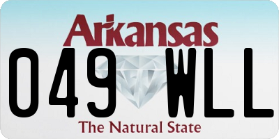 AR license plate 049WLL