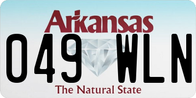 AR license plate 049WLN
