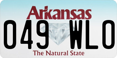 AR license plate 049WLO
