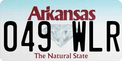 AR license plate 049WLR