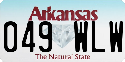 AR license plate 049WLW