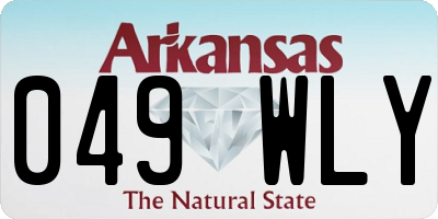 AR license plate 049WLY