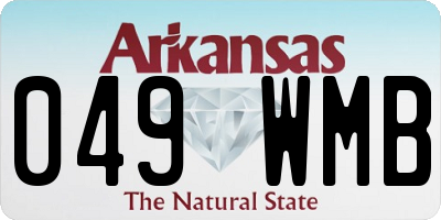 AR license plate 049WMB