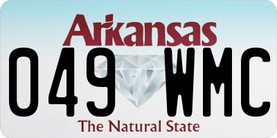 AR license plate 049WMC