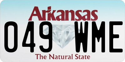 AR license plate 049WME
