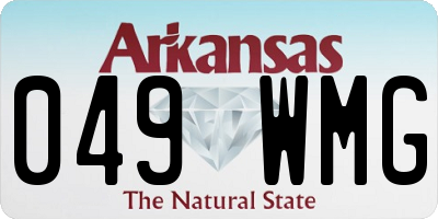 AR license plate 049WMG