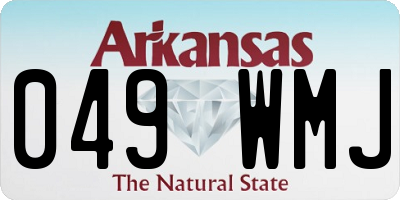 AR license plate 049WMJ