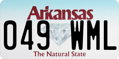 AR license plate 049WML