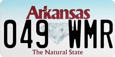 AR license plate 049WMR