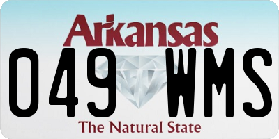 AR license plate 049WMS