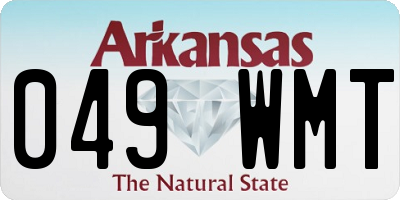 AR license plate 049WMT