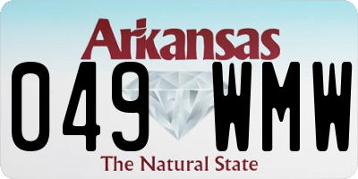 AR license plate 049WMW