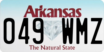 AR license plate 049WMZ