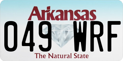 AR license plate 049WRF