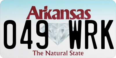 AR license plate 049WRK