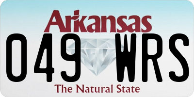 AR license plate 049WRS