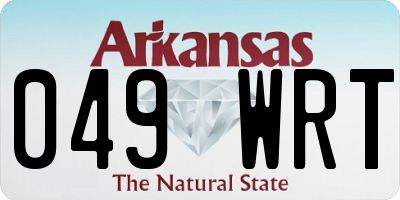 AR license plate 049WRT