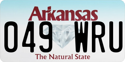 AR license plate 049WRU