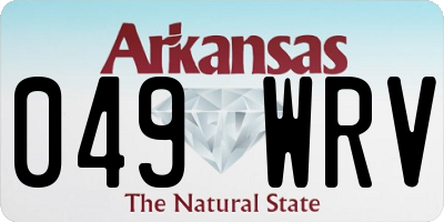 AR license plate 049WRV