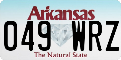 AR license plate 049WRZ