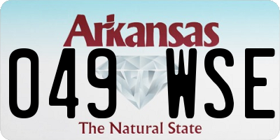 AR license plate 049WSE