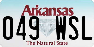 AR license plate 049WSL