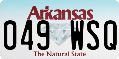 AR license plate 049WSQ