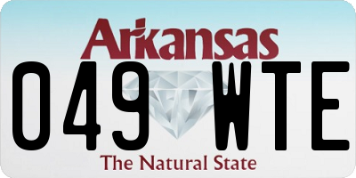 AR license plate 049WTE