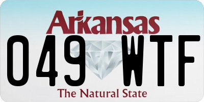 AR license plate 049WTF