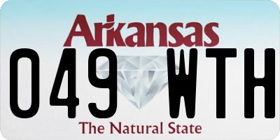 AR license plate 049WTH