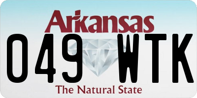 AR license plate 049WTK