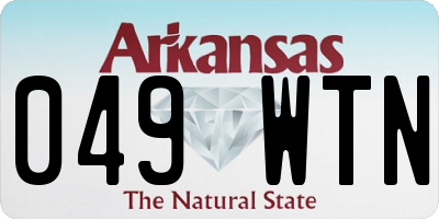 AR license plate 049WTN