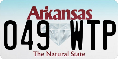 AR license plate 049WTP