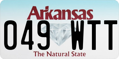 AR license plate 049WTT