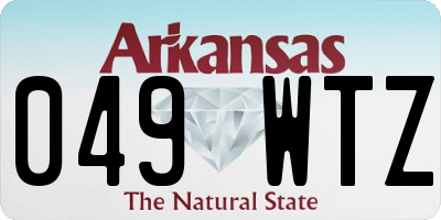 AR license plate 049WTZ